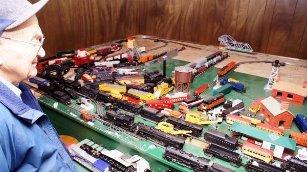 Related image  Lego trains, Model train table, Train layouts